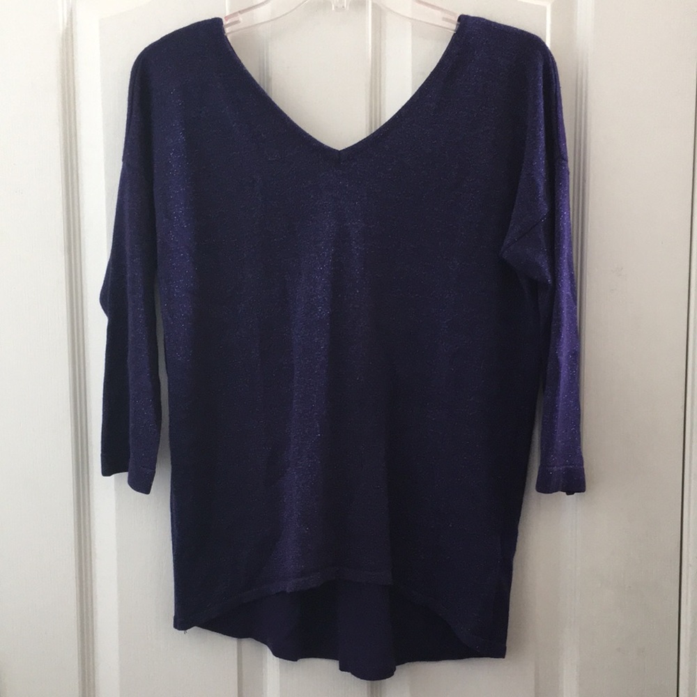 FINAL MARKDOWN Ladies’ cable & gauge Metallic Knit Top pm
